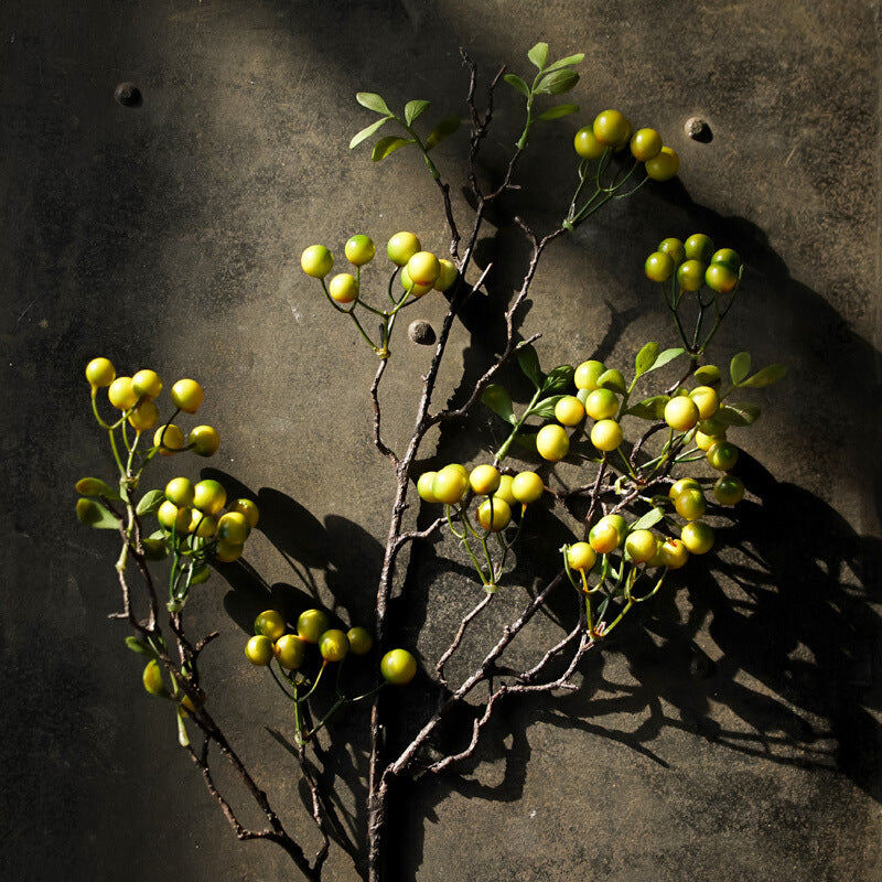 70cm Ilex Kunstpflanze Winterbeeren Deko