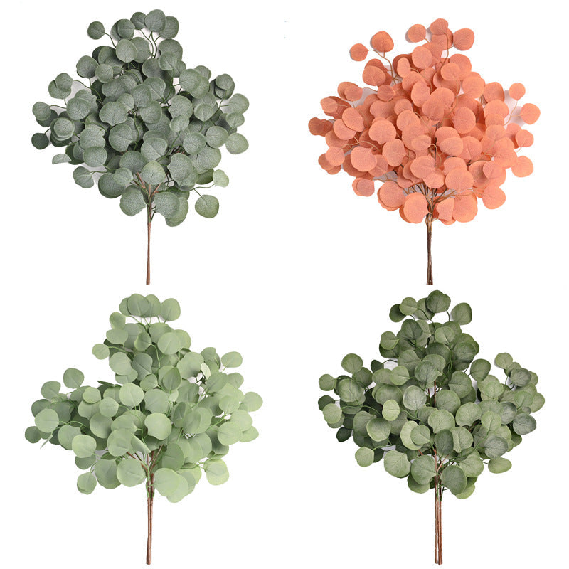 Künstlicher Eukalyptus Zweig 60 cm, Realistischer Deko-Ast aus Seide, Grüne Herbstblätter für Vase, Hochzeit, Floristik & DIY-Projekte