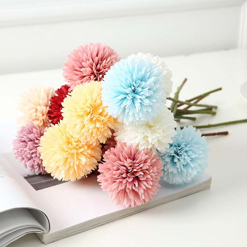 Künstliche Chrysanthemen Stiel 28 cm, Lebensechte Seidenblume mit biegsamem Stiel für Vase, Hochzeit, Gestecke & Floristik