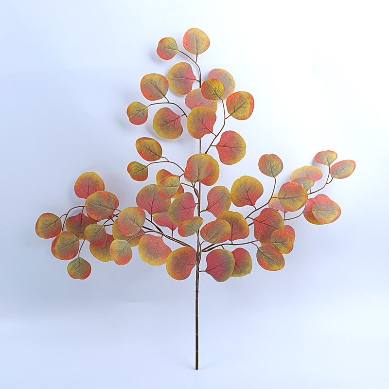 Künstlicher Eukalyptus Zweig 60 cm, Realistischer Deko-Ast aus Seide, Grüne Herbstblätter für Vase, Hochzeit, Floristik & DIY-Projekte