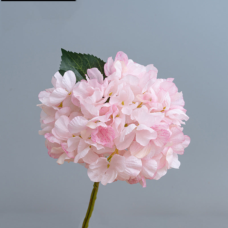 Kunstblumen Hortensien Vintage | 35 cm | Geflammter Rand | Realistisch | Herbst & Winter Deko für Vase & Hochzeit