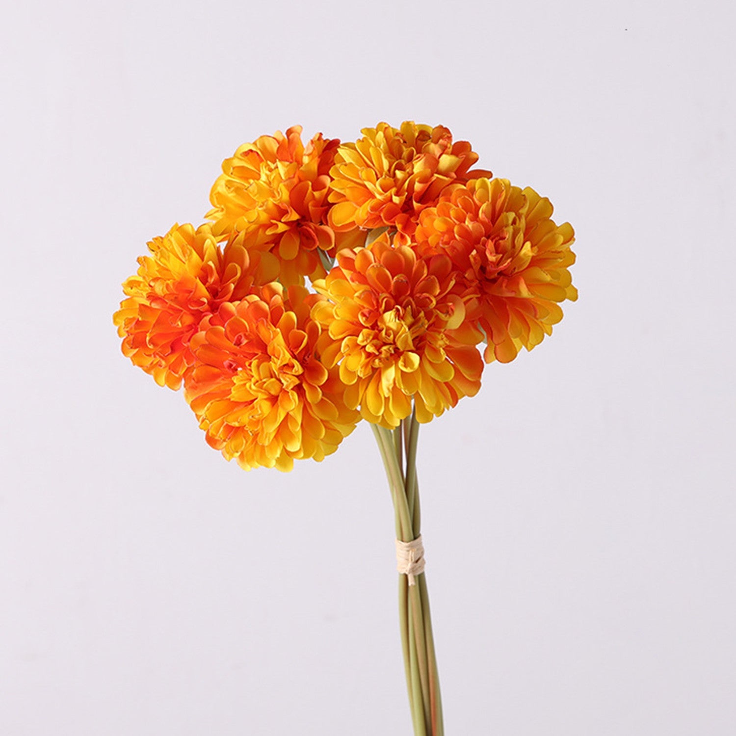 Chrysanthemen Kunstblumen Strauss, 40 cm Seidenblumen Bouquet, Hochwertige Deko Blumen für Vase, Landhausstil, Hochzeit