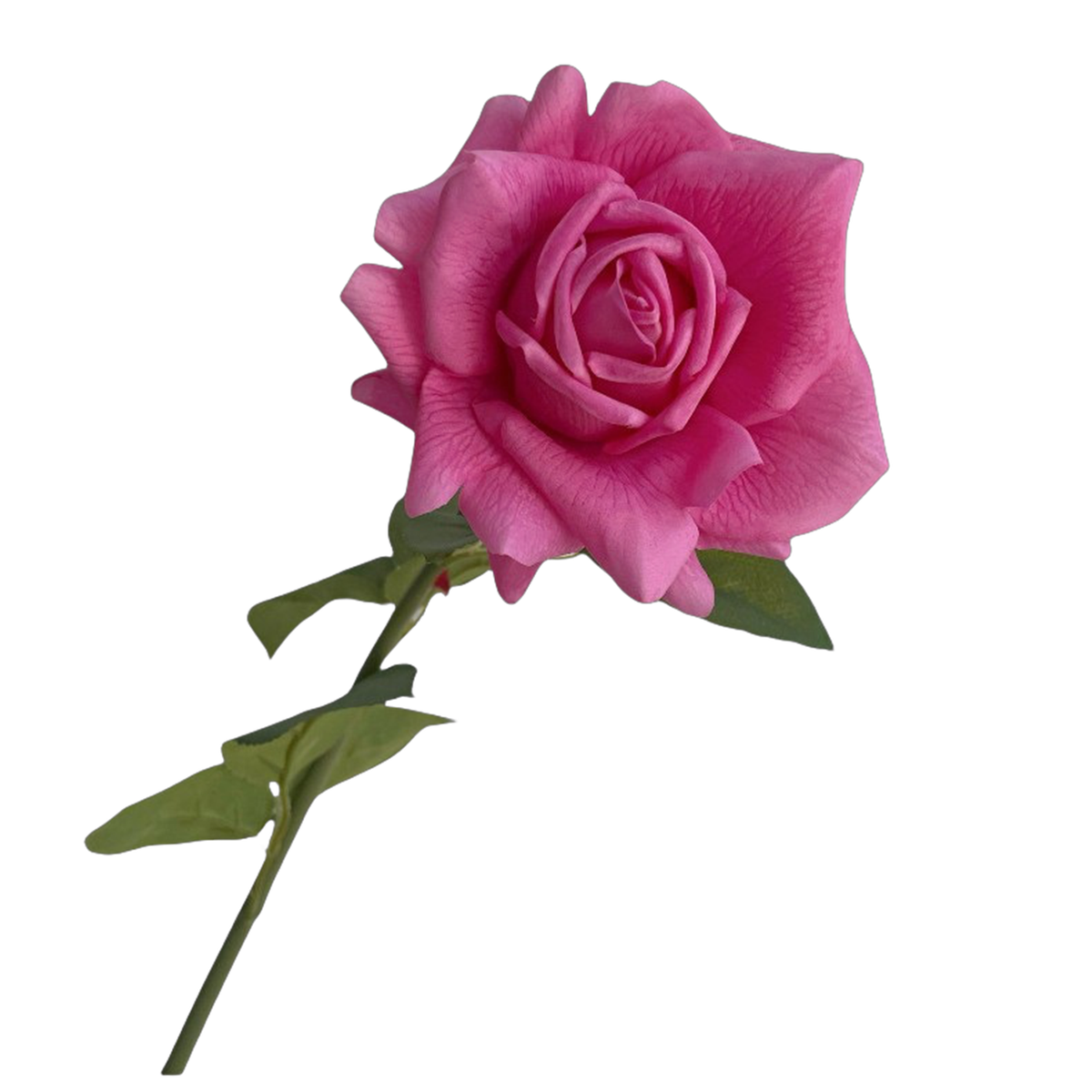 Real Touch Rose 73 cm – Gerüschte Kunstrose | Seidenstiel für Vase, Hochzeit & Floristik