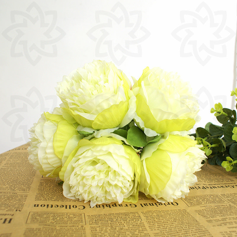 Künstliche Päonien Sträuße 30 cm, 5 Stiele – Seidenblumen für Hochzeit, Event & Tischdeko