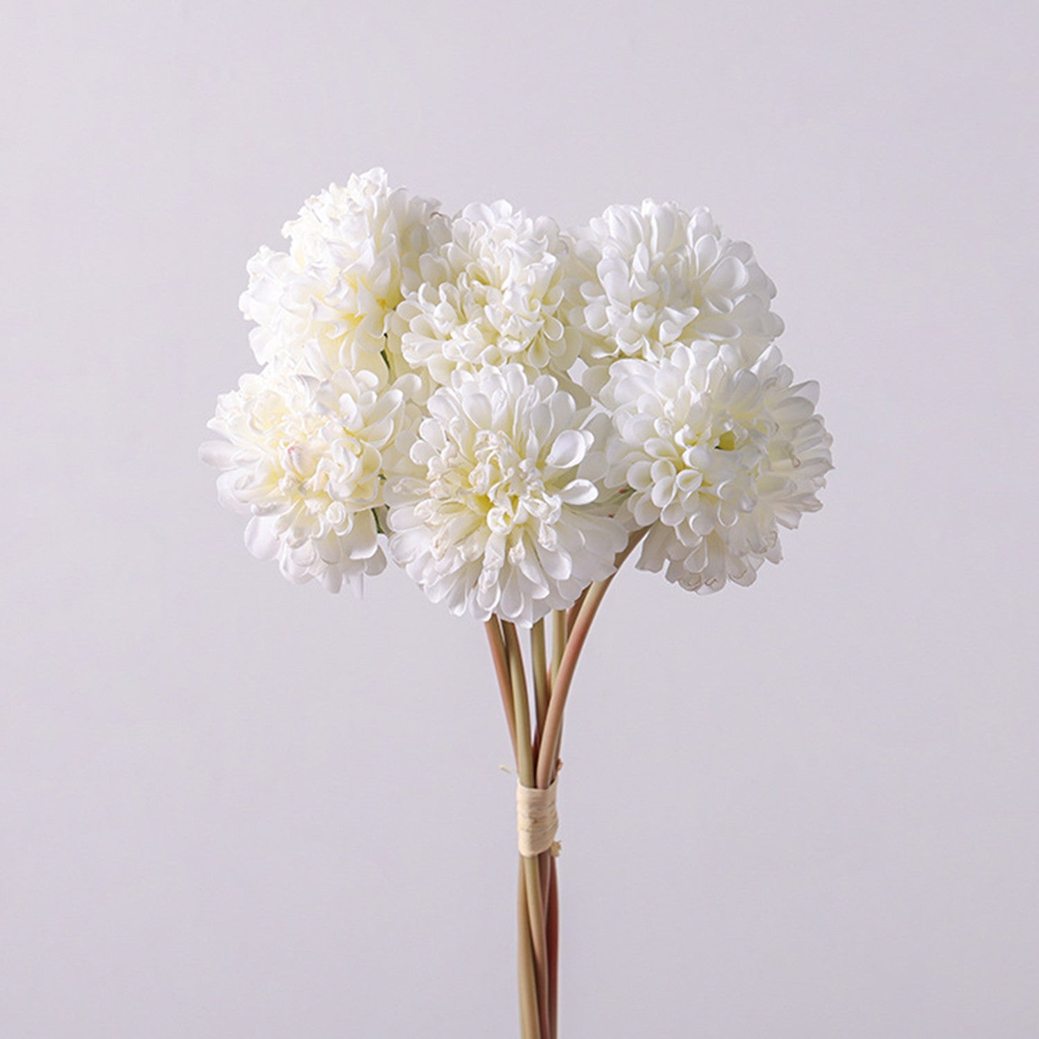 Chrysanthemen Kunstblumen Strauss, 40 cm Seidenblumen Bouquet, Hochwertige Deko Blumen für Vase, Landhausstil, Hochzeit