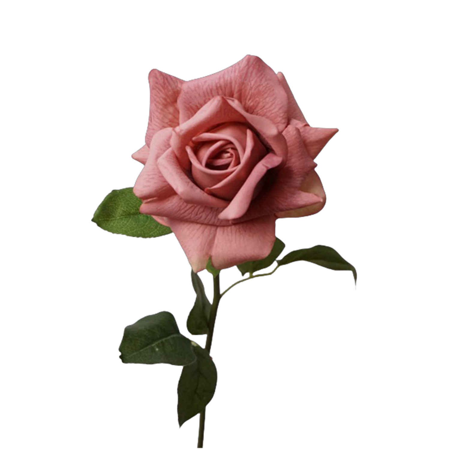 Real Touch Rose 73 cm – Gerüschte Kunstrose | Seidenstiel für Vase, Hochzeit & Floristik