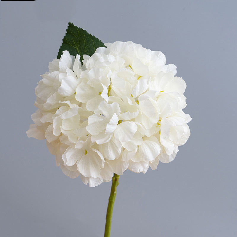 Kunstblumen Hortensien Vintage | 35 cm | Geflammter Rand | Realistisch | Herbst & Winter Deko für Vase & Hochzeit