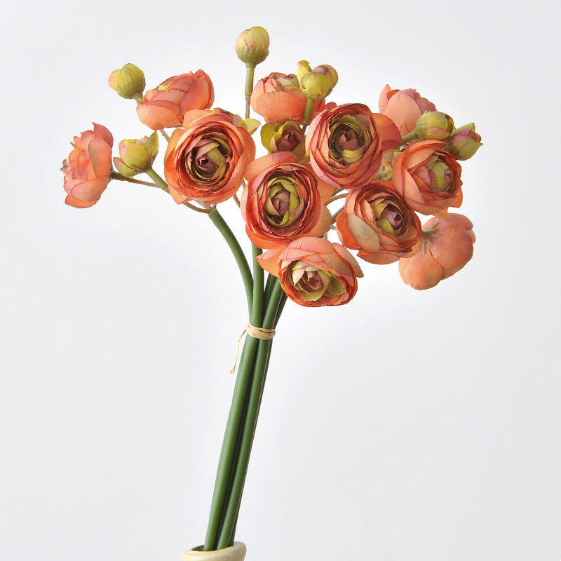 Künstliche Kohlrosen, 6er-Bund, 25 cm Seidenstiele – 17 Farben, für Hochzeit, Deko & DIY
