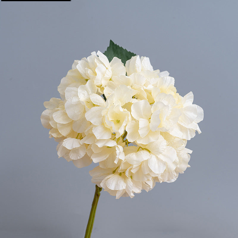 Kunstblumen Hortensien Vintage | 35 cm | Geflammter Rand | Realistisch | Herbst & Winter Deko für Vase & Hochzeit
