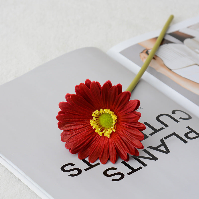 Kunstblumen Gerbera Stiel Real Touch 30 cm – Einzelstiel für Hochzeit, Tischdeko & Wohnkultur