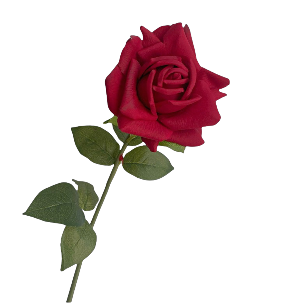 Real Touch Rose 73 cm – Gerüschte Kunstrose | Seidenstiel für Vase, Hochzeit & Floristik