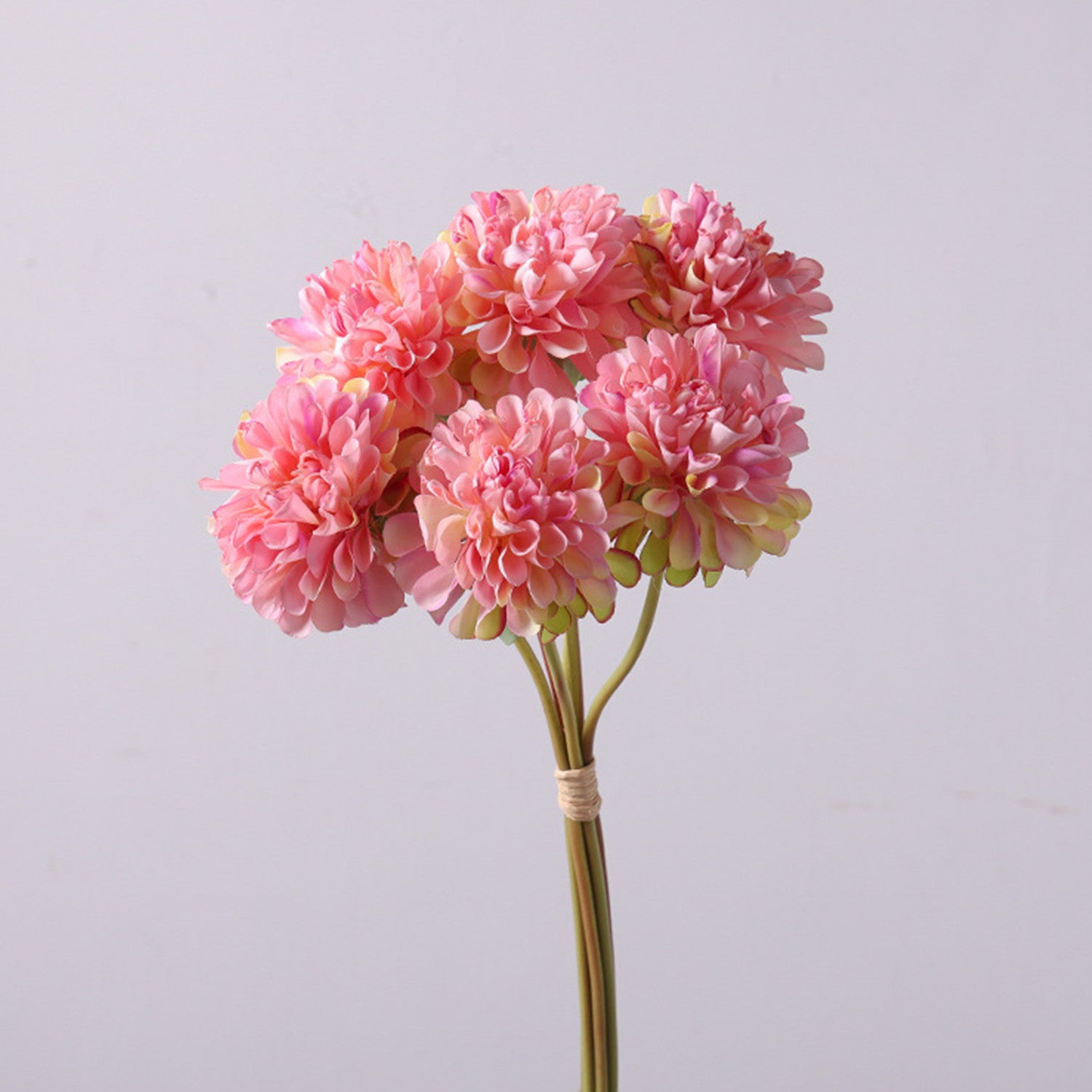 Chrysanthemen Kunstblumen Strauss, 40 cm Seidenblumen Bouquet, Hochwertige Deko Blumen für Vase, Landhausstil, Hochzeit