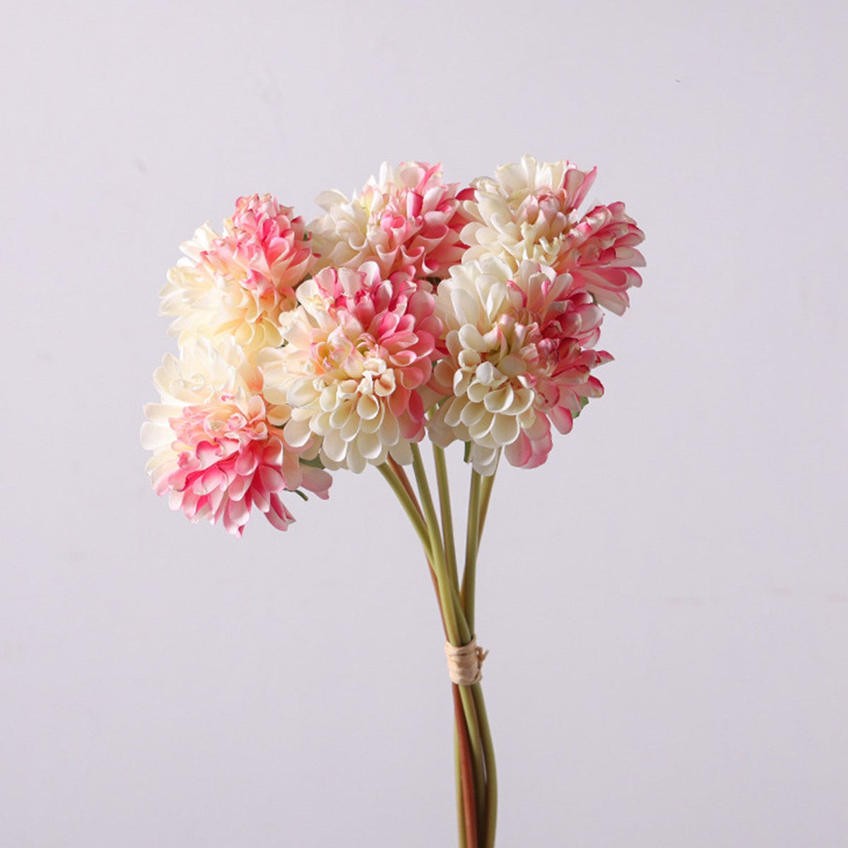 Chrysanthemen Kunstblumen Strauss, 40 cm Seidenblumen Bouquet, Hochwertige Deko Blumen für Vase, Landhausstil, Hochzeit
