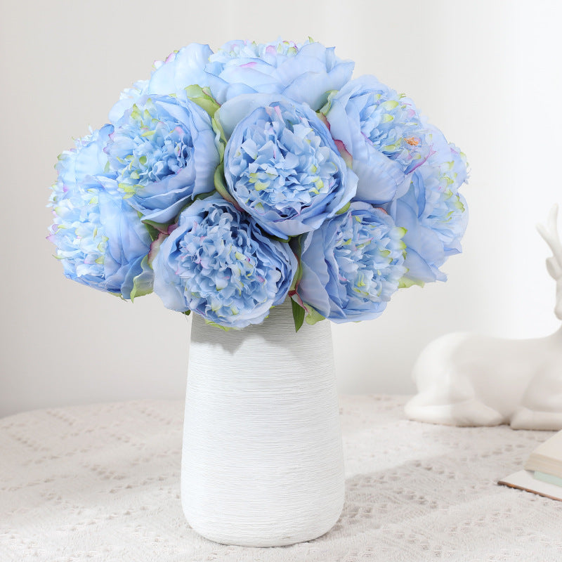 Künstliche Päonien Sträuße 30 cm, 5 Stiele – Seidenblumen für Hochzeit, Event & Tischdeko