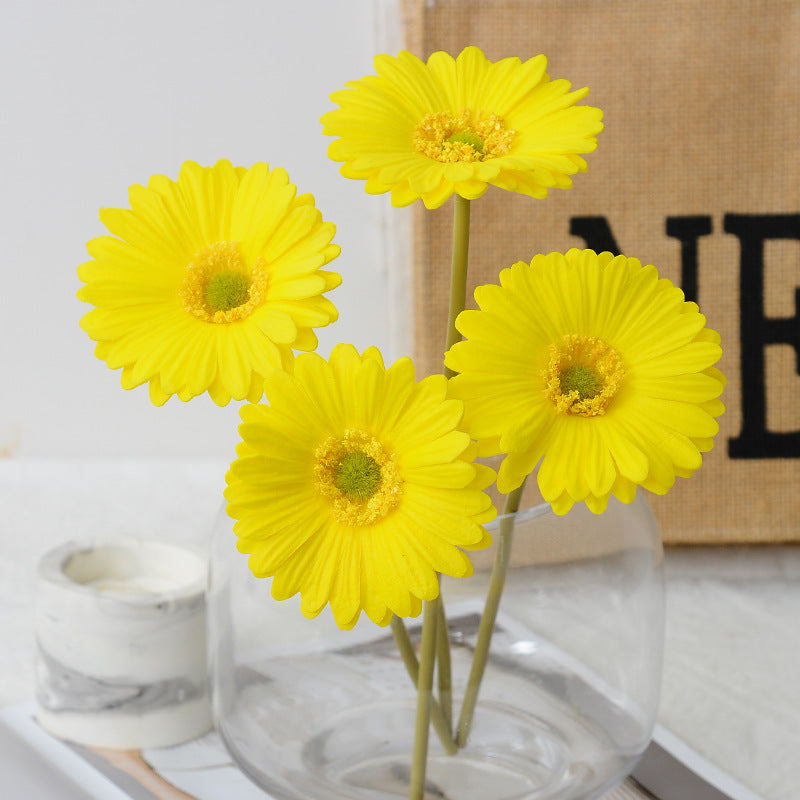 Kunstblumen Gerbera Stiel Real Touch 30 cm – Einzelstiel für Hochzeit, Tischdeko & Wohnkultur