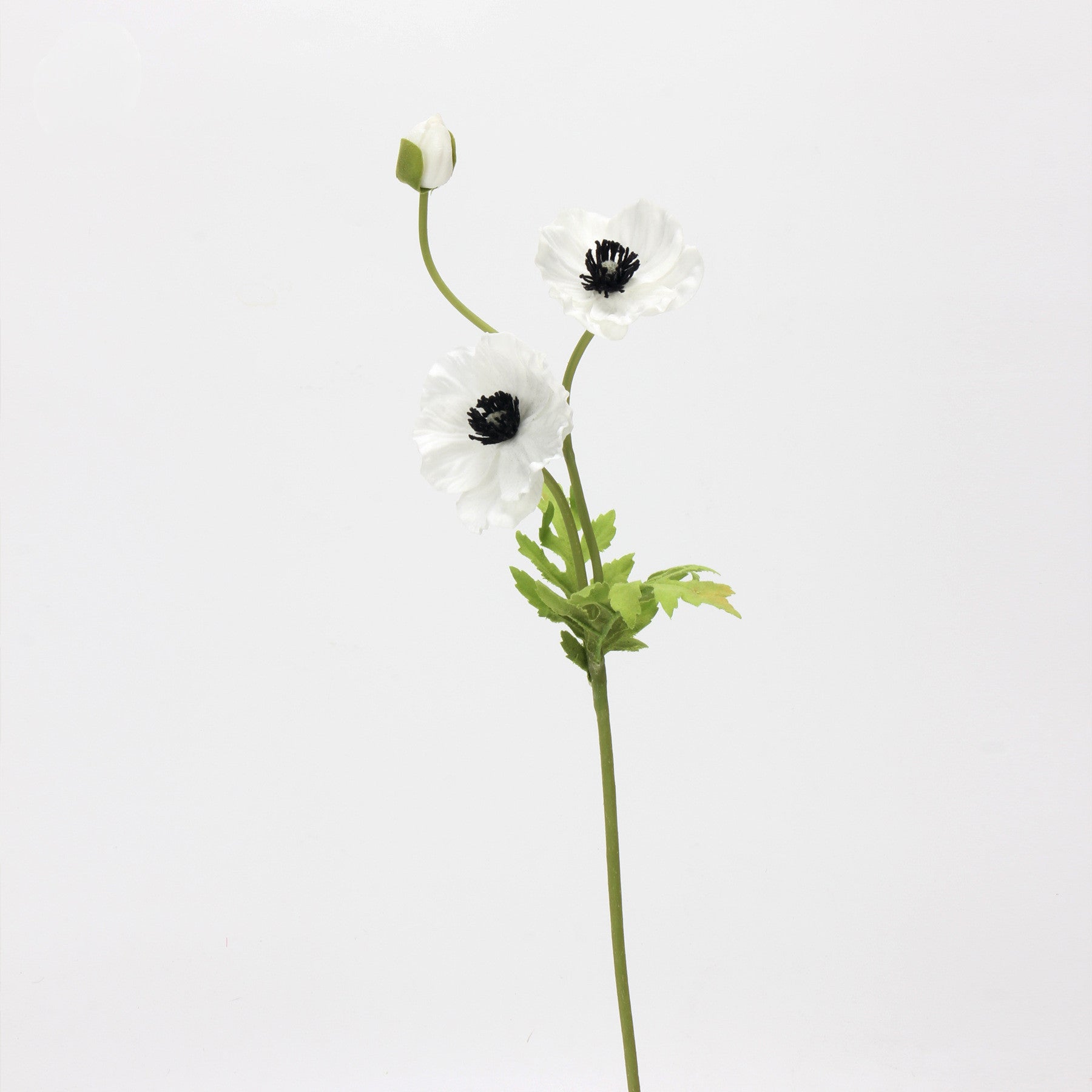 Mohnblume künstlich 38 cm, hochwertiger Real Touch Mohn-Stiel, täuschend echt für Vase, Hochzeitsdeko, Arrangements & Landhausstil