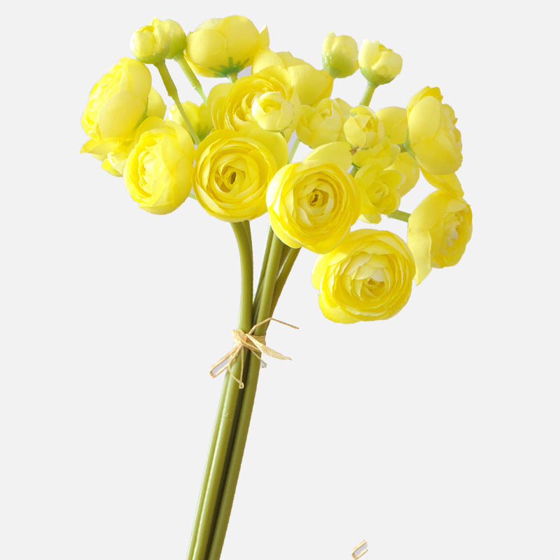 Künstliche Kohlrosen, 6er-Bund, 25 cm Seidenstiele – 17 Farben, für Hochzeit, Deko & DIY
