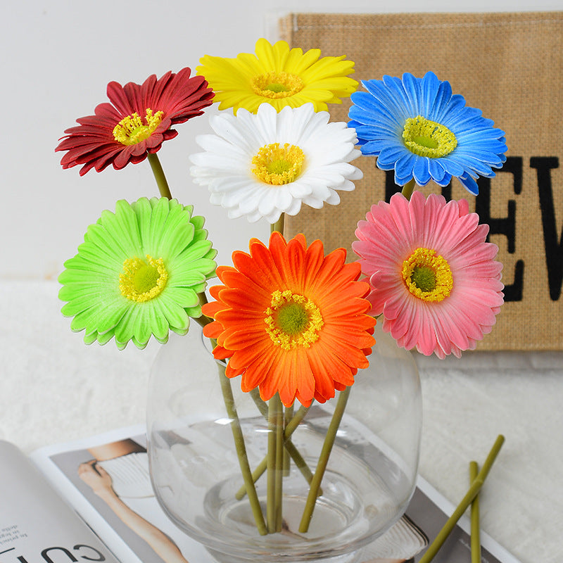Kunstblumen Gerbera Stiel Real Touch 30 cm – Einzelstiel für Hochzeit, Tischdeko & Wohnkultur
