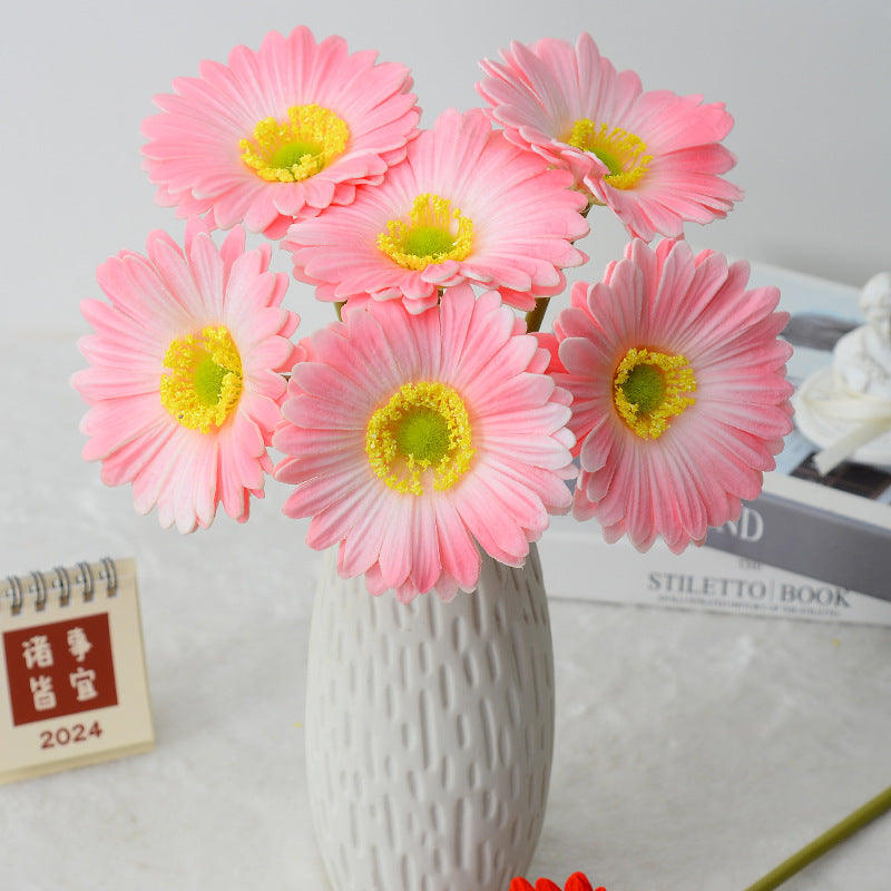 Kunstblumen Gerbera Stiel Real Touch 30 cm – Einzelstiel für Hochzeit, Tischdeko & Wohnkultur