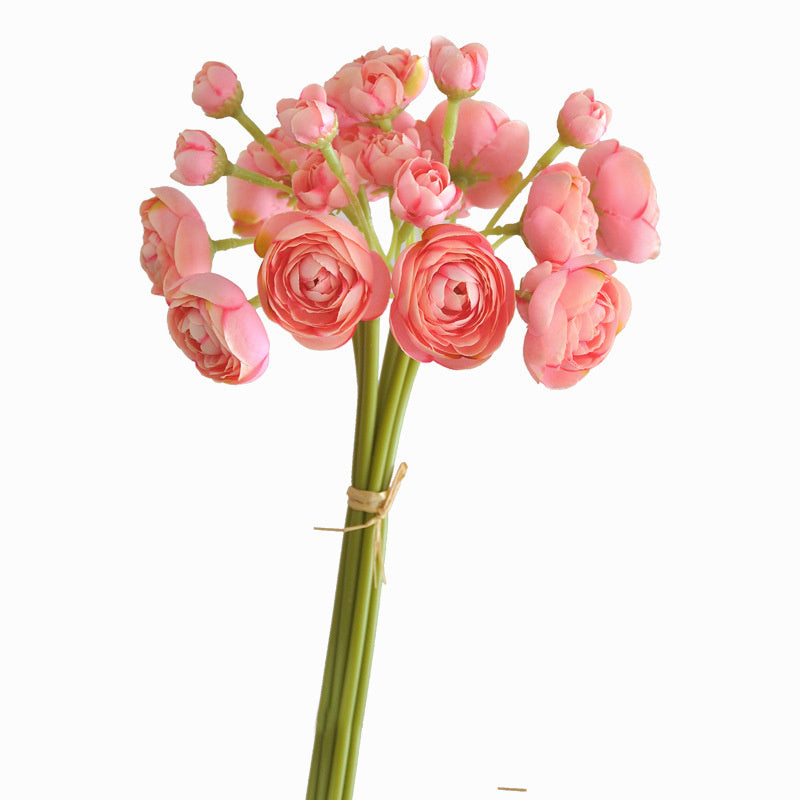Künstliche Kohlrosen, 6er-Bund, 25 cm Seidenstiele – 17 Farben, für Hochzeit, Deko & DIY
