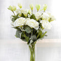 10 Stücke 70cm künstliche Eustoma-Blumen – Seidenblumen zur Heimdekoration