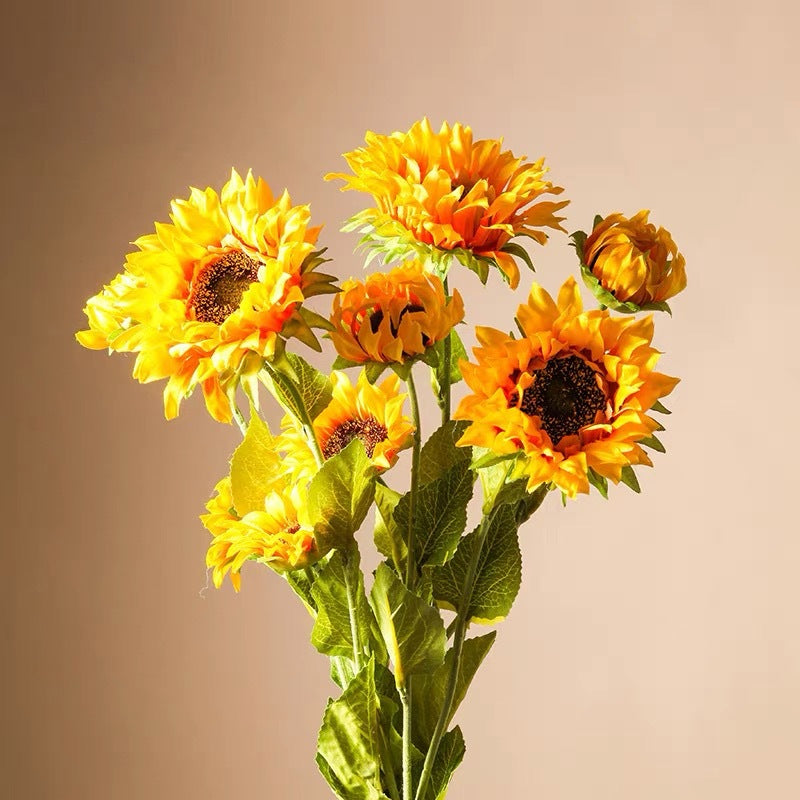 60cm künstliche Sonnenblumen - Realistische Kunstblume für Blumenarrangements, Home Decor, Hochzeitsbuketen, DIY-Handwerksprojekte