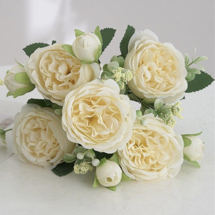 4er-Pack künstliche Pfingstrosen, 32 cm – Tischdekoration für Hochzeiten, Partys und Wohnbereich