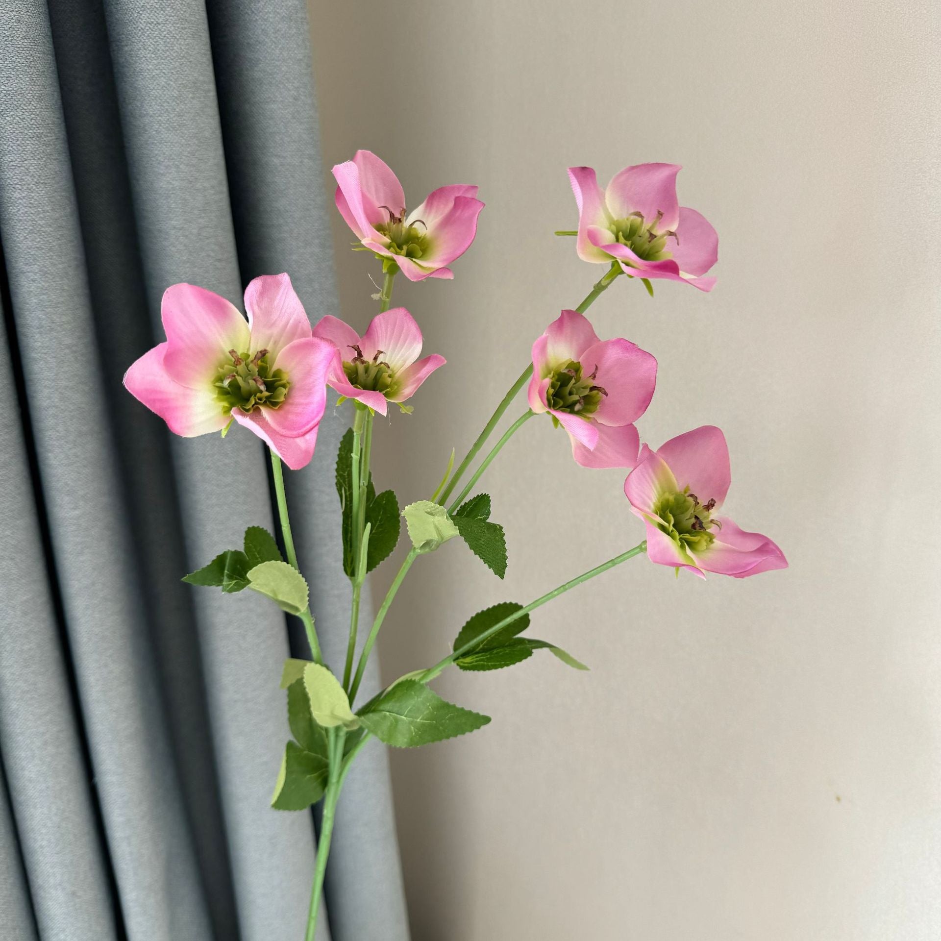 58cm Helleborus Kunstblumen Winterblumen Deko