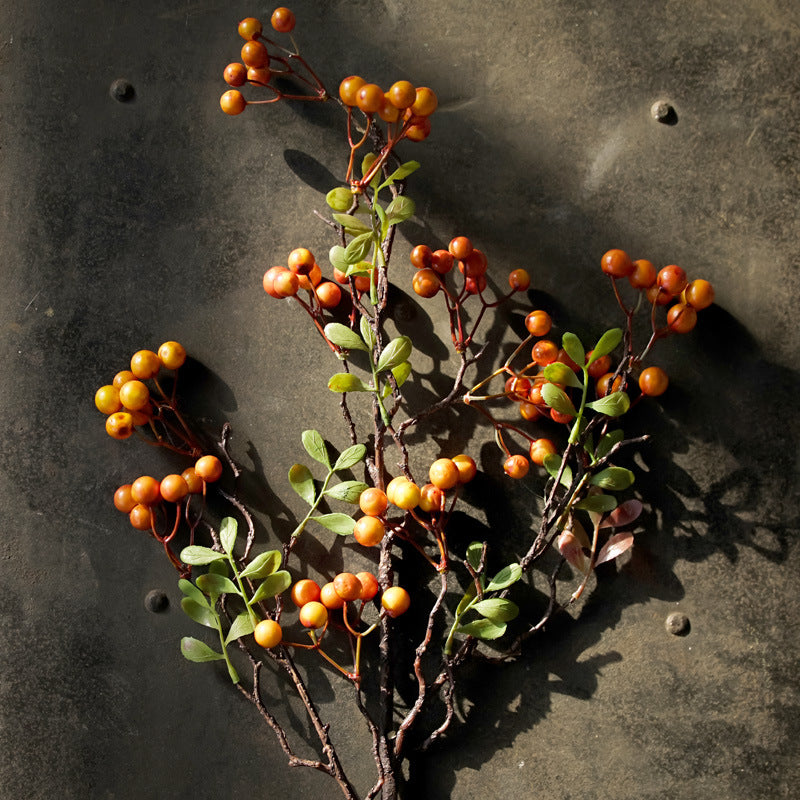 70cm Ilex Kunstpflanze Winterbeeren Deko