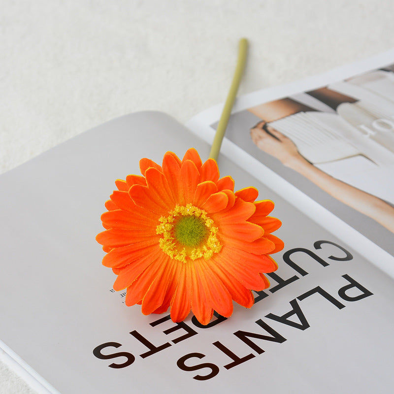 Kunstblumen Gerbera Stiel Real Touch 30 cm – Einzelstiel für Hochzeit, Tischdeko & Wohnkultur