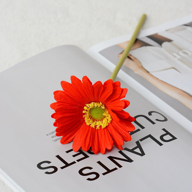 Kunstblumen Gerbera Stiel Real Touch 30 cm – Einzelstiel für Hochzeit, Tischdeko & Wohnkultur