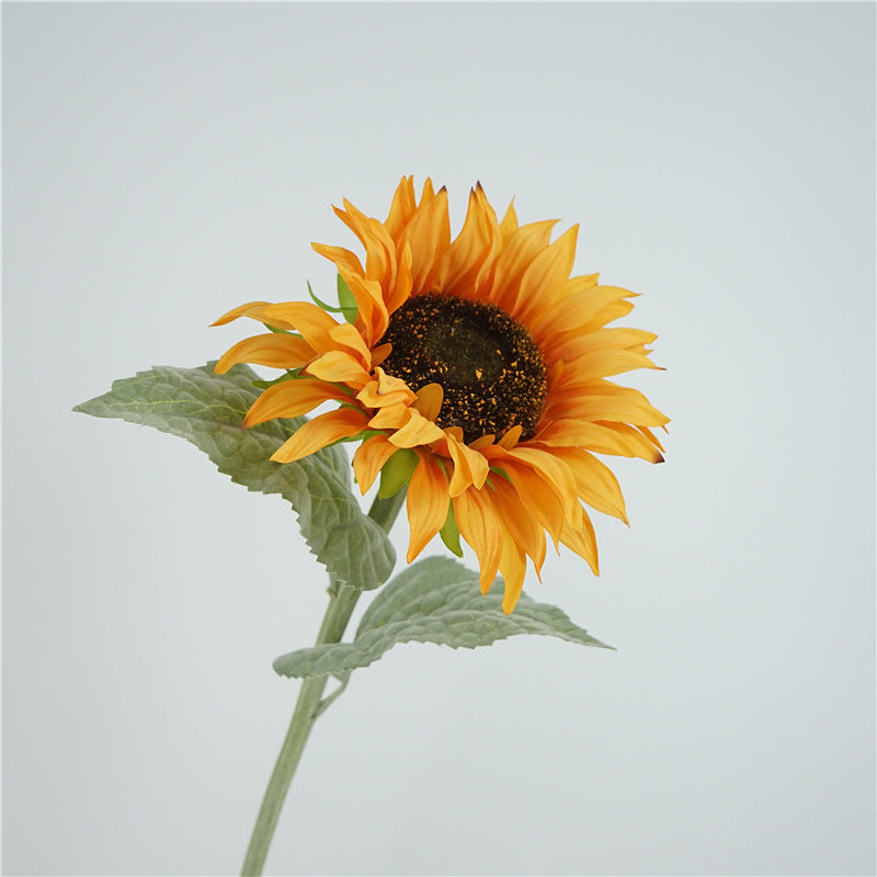 60cm künstliche Sonnenblumen mit realistischem feuchtem Griffgefühl