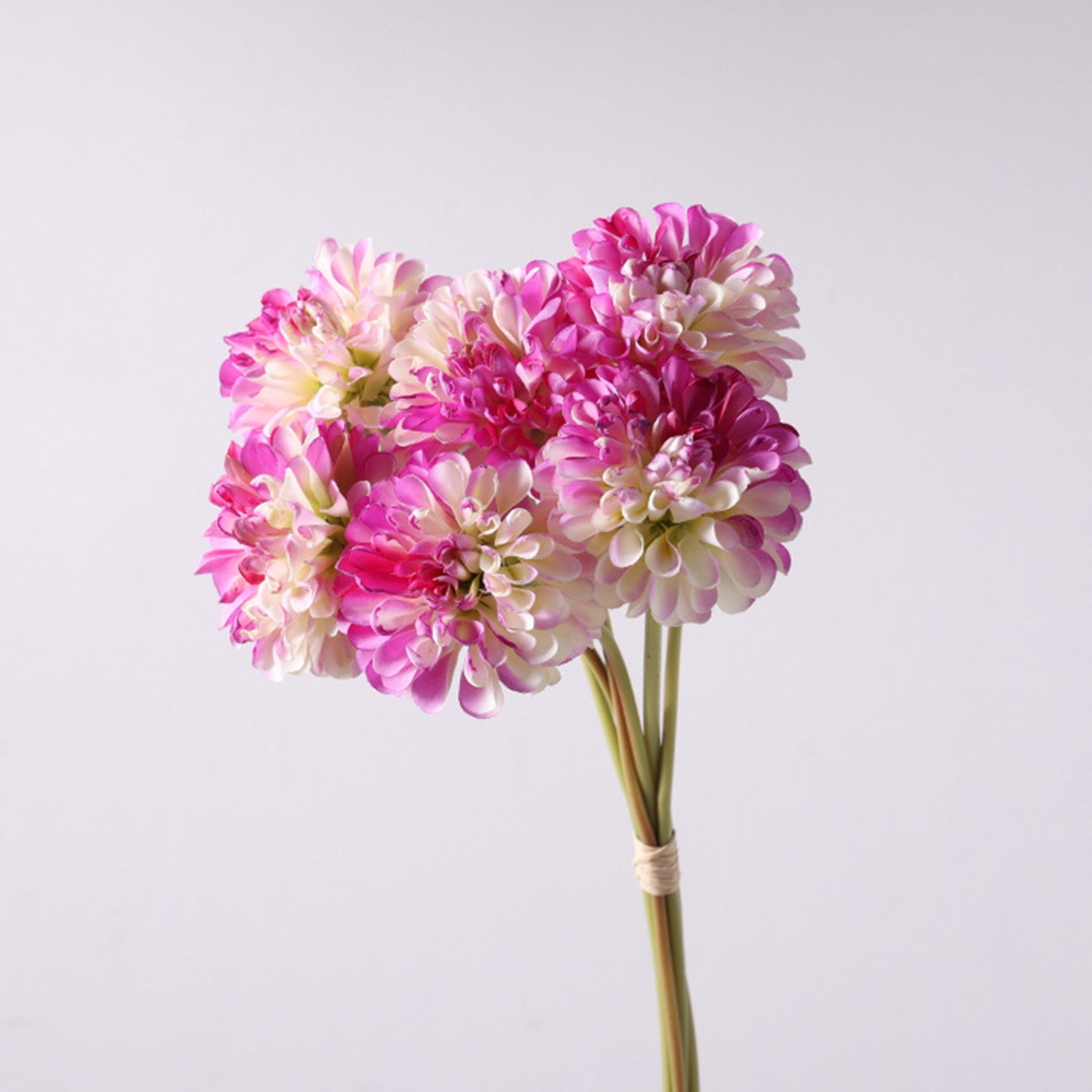 Chrysanthemen Kunstblumen Strauss, 40 cm Seidenblumen Bouquet, Hochwertige Deko Blumen für Vase, Landhausstil, Hochzeit