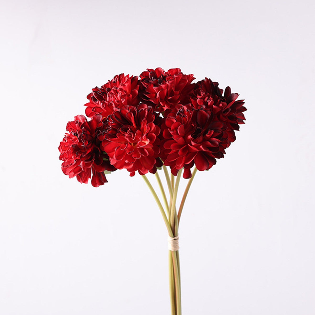 Chrysanthemen Kunstblumen Strauss, 40 cm Seidenblumen Bouquet, Hochwertige Deko Blumen für Vase, Landhausstil, Hochzeit