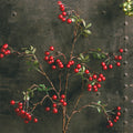70cm Ilex Kunstpflanze Winterbeeren Deko