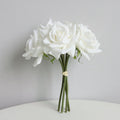 Rosenstrauß 25 cm Real Touch – Täuschend echte Kunstblumen für Tischdeko, Hochzeit & Vase