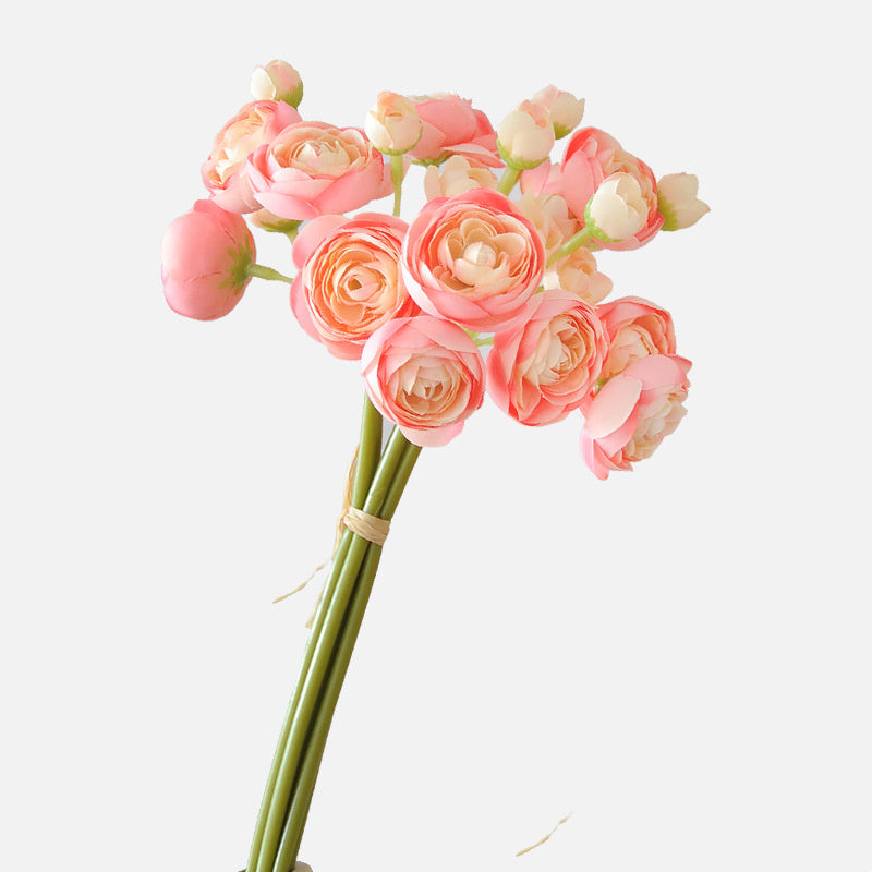 Künstliche Kohlrosen, 6er-Bund, 25 cm Seidenstiele – 17 Farben, für Hochzeit, Deko & DIY