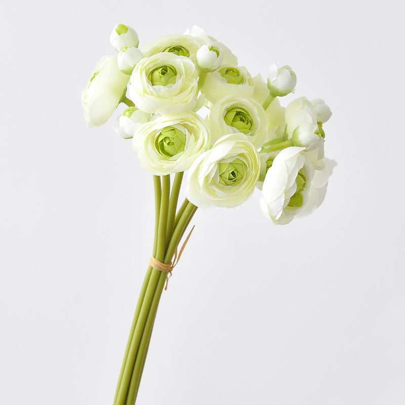 Künstliche Kohlrosen, 6er-Bund, 25 cm Seidenstiele – 17 Farben, für Hochzeit, Deko & DIY