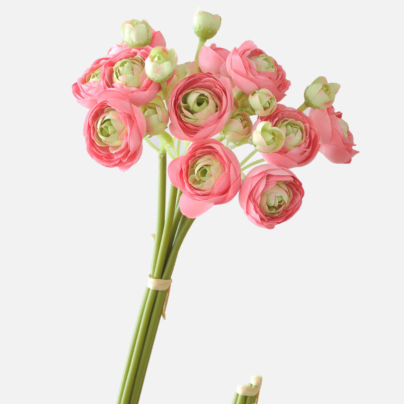 Künstliche Kohlrosen, 6er-Bund, 25 cm Seidenstiele – 17 Farben, für Hochzeit, Deko & DIY