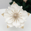 24 cm Premium Weihnachts-Christrose-Köpfe – Aus Samt