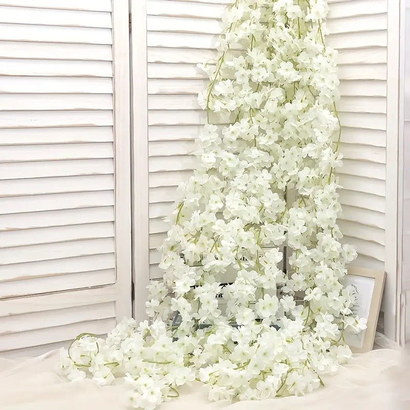 5er Pack Kirschblüten Girlanden Je 1,8 Meter lange Kunstzweige für Hochzeit, Tischdekoration & Wandschmuck