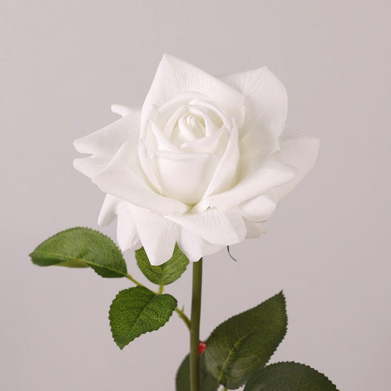 Premium Kunstrose 71 cm – Echt fühlbare Real-Touch Blüte, lebensechte Rosenstiel für Vase, Hochzeitsdeko & Zuhause